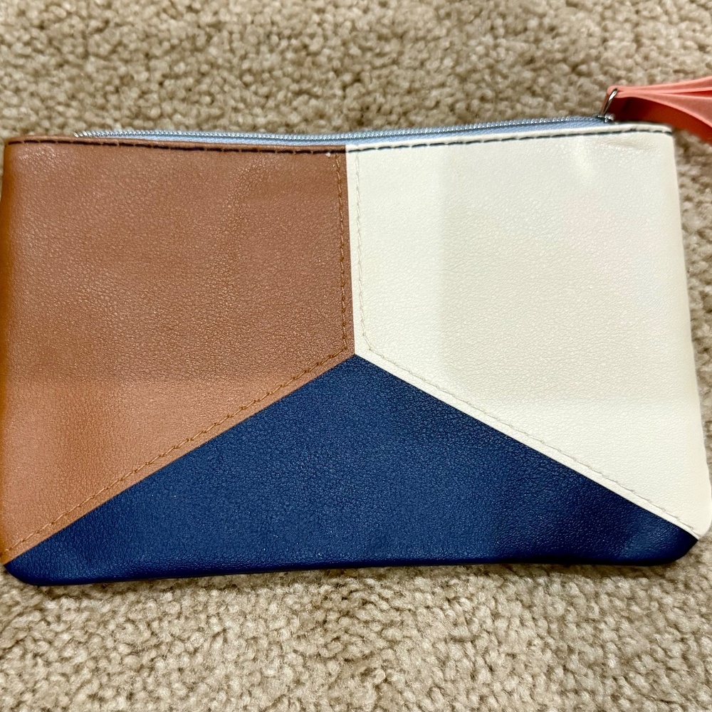 Ipsy Color Block Makeup Bag Toiletry Bag Pencil Pouch Trap Sack